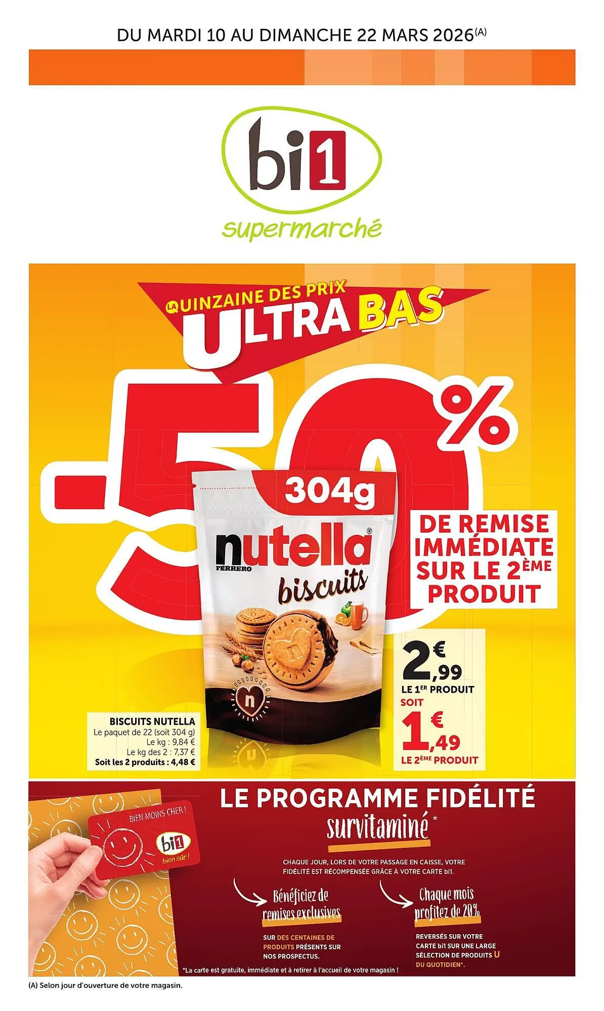 Catalogue Bi1 du 10 mars au 22 mars 2026 - Catalogue page 1