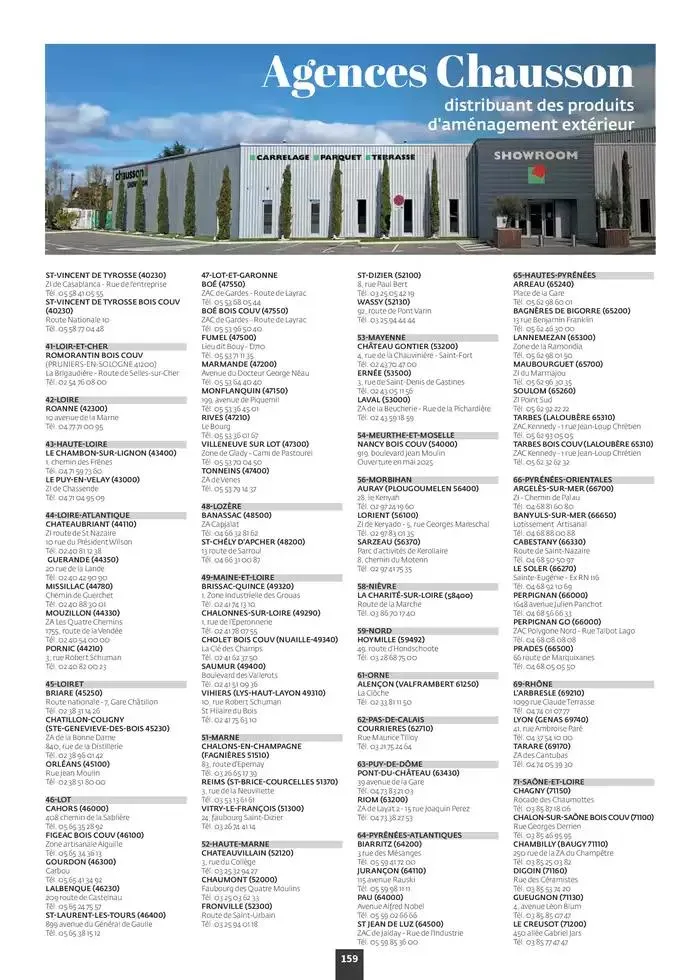 Aménagez votre extérieur SAISON 2025 du 1 janvier au 31 décembre 2025 - Catalogue page 161