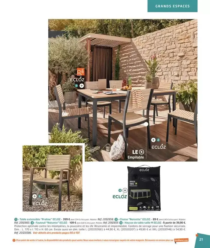 BARBEUC, SIESTE, PÉTANQUE PLACE À LA DÉTENTE du 27 février au 23 juin 2025 - Catalogue page 21