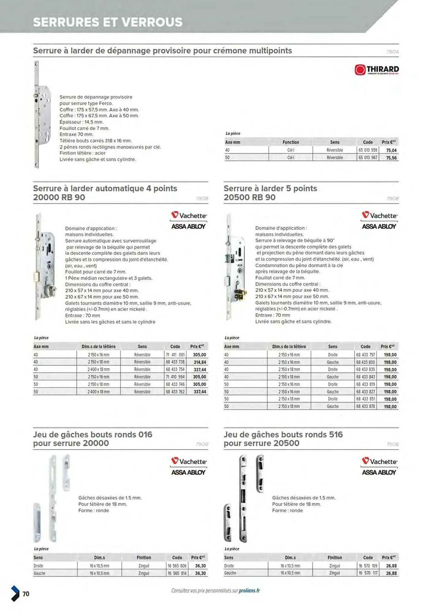 Catalogue Prolians du 11 mars au 31 décembre 2025 - Catalogue page 72