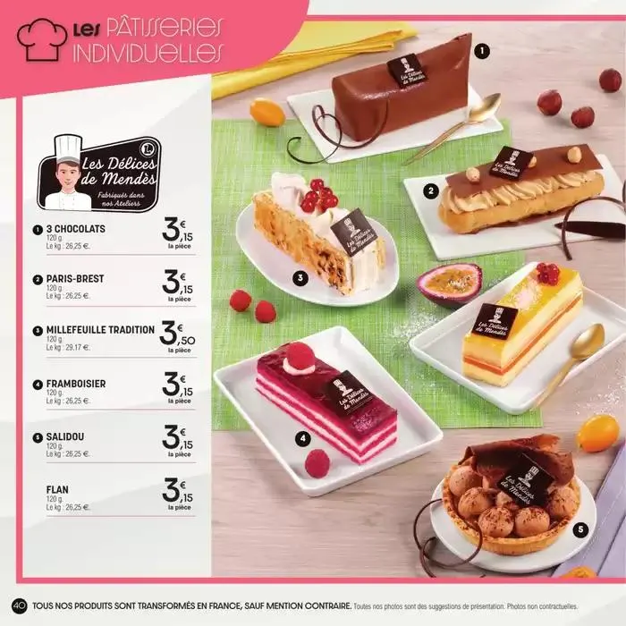 Carte traiteur permanente du 17 avril au 31 mars 2026 - Catalogue page 40