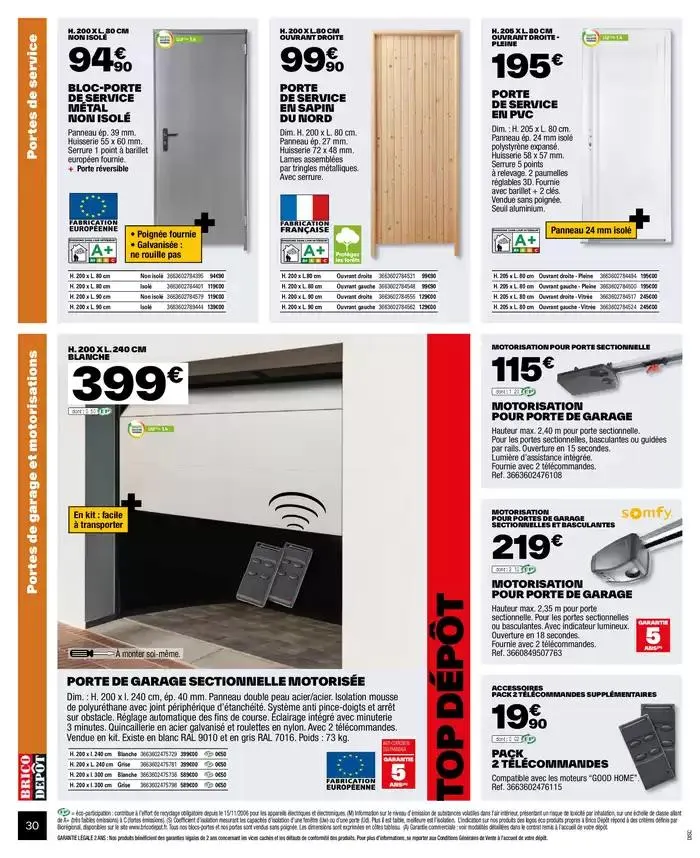 J’améliore mon habitat à prix dépôt du 2 octobre au 9 octobre 2024 - Catalogue page 30