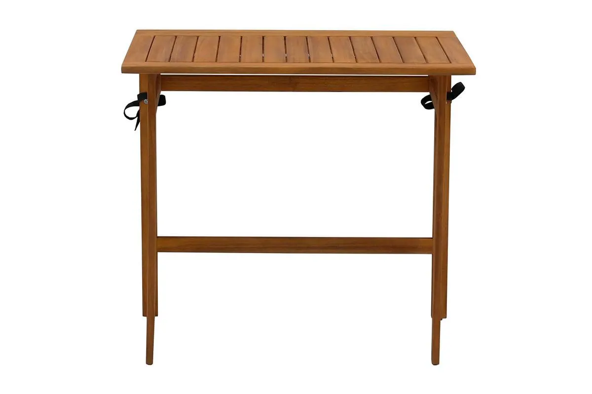 Mesa de balcón plegable de madera maciza 80 cm CARMEN