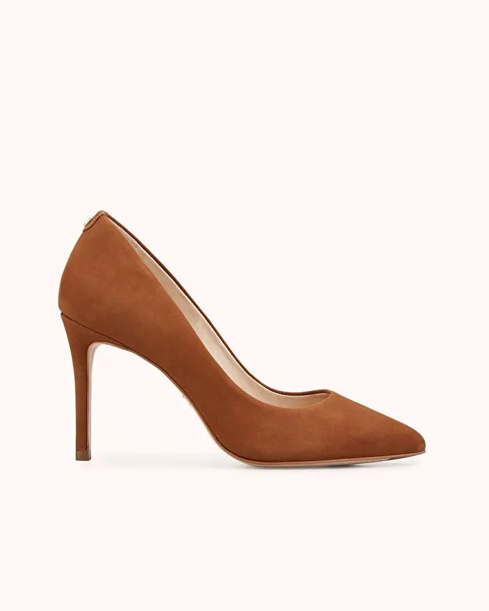ESCARPIN AZOA en nubuck cognac