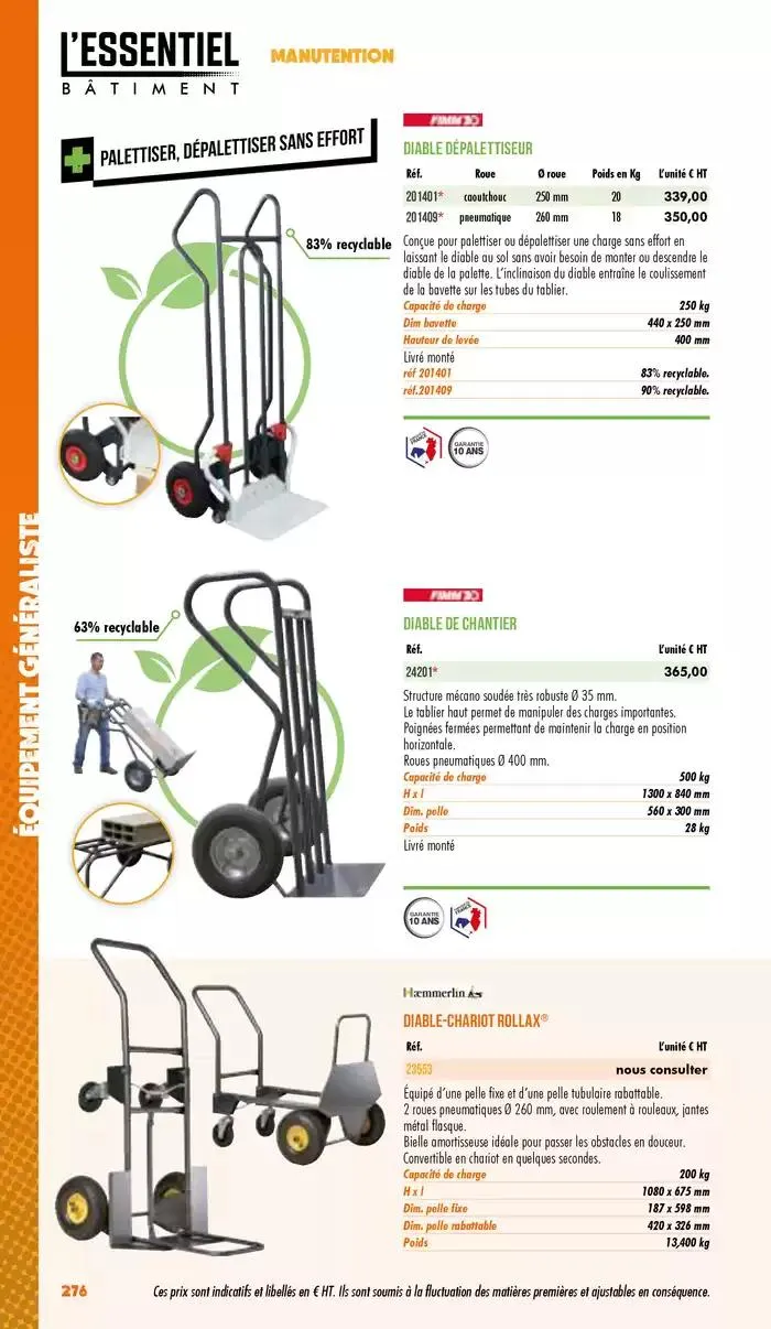 Essentiel Batiment 2025 du 3 janvier au 31 décembre 2025 - Catalogue page 278