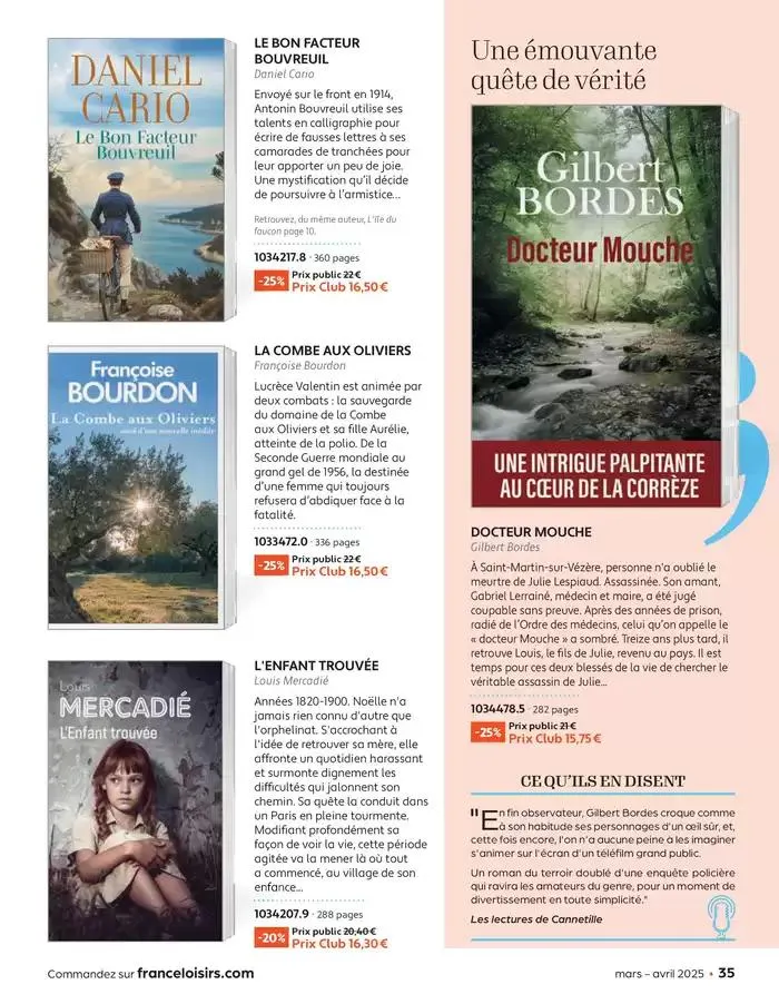 Mars - Avril 2025 du 4 mars au 30 avril 2025 - Catalogue page 35