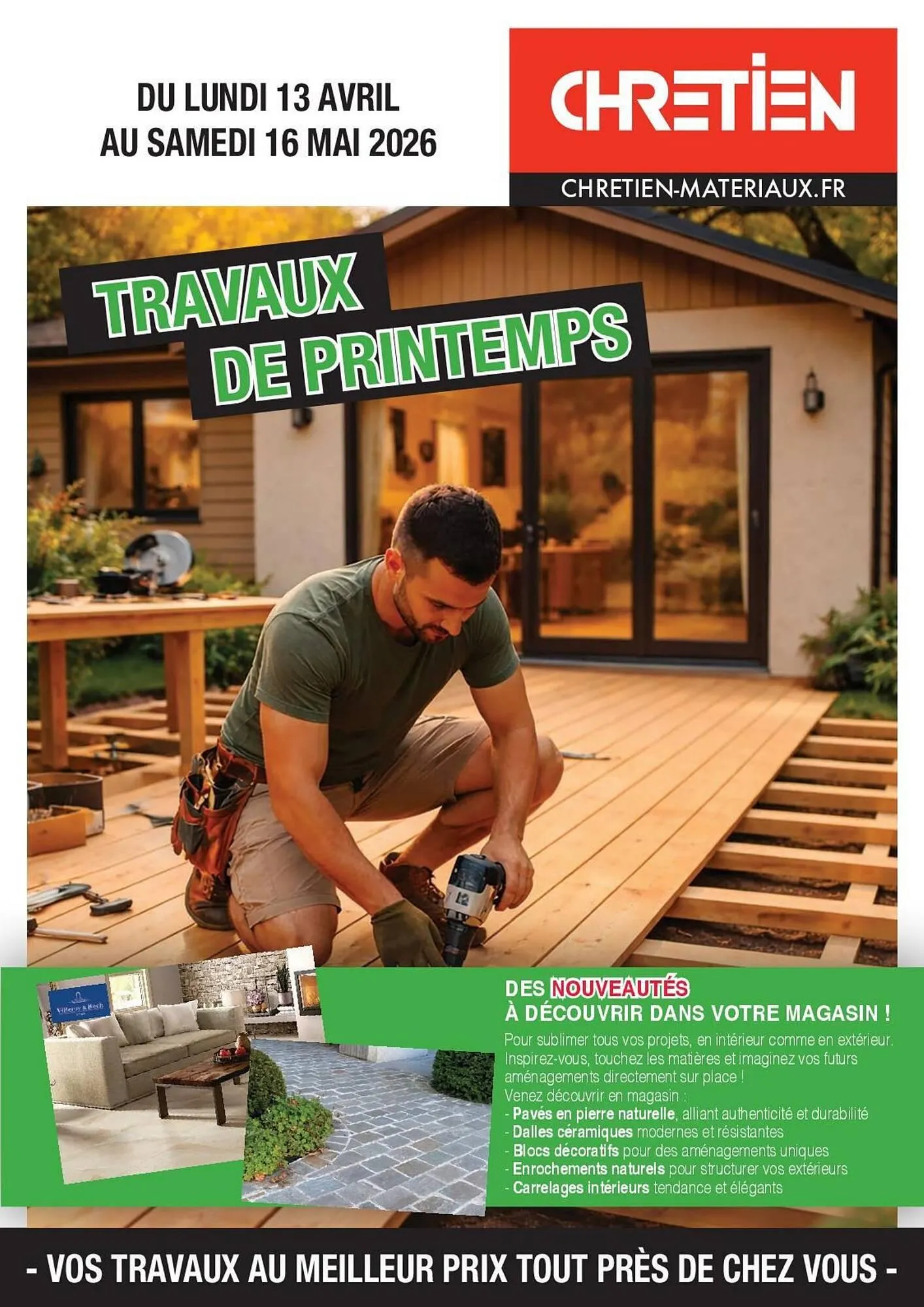 Catalogue Chretien Matériaux du 13 avril au 16 mai 2026 - Catalogue page 1