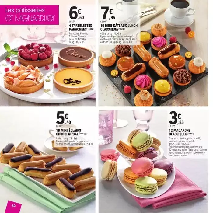 CARTE TRAITEUR PERMANENTE - MIXTE du 27 mars au 24 novembre 2025 - Catalogue page 62