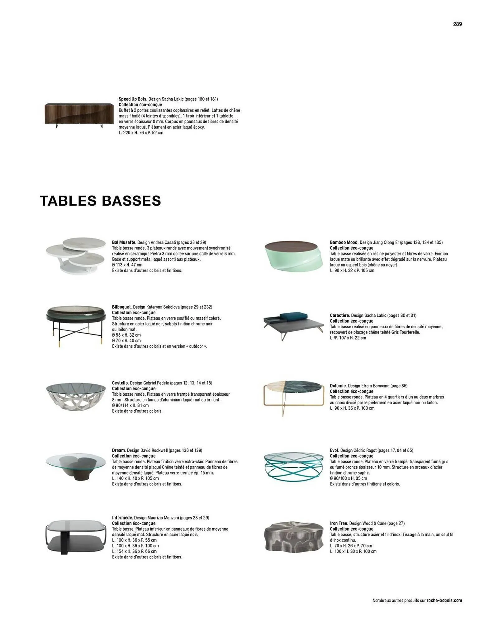 Catalogue Roche Bobois du 13 janvier au 31 décembre 2026 - Catalogue page 291