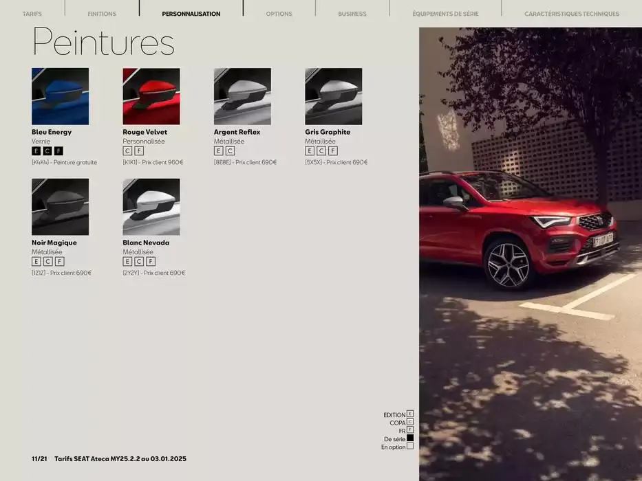 SEAT Ateca du 3 janvier au 3 janvier 2026 - Catalogue page 11