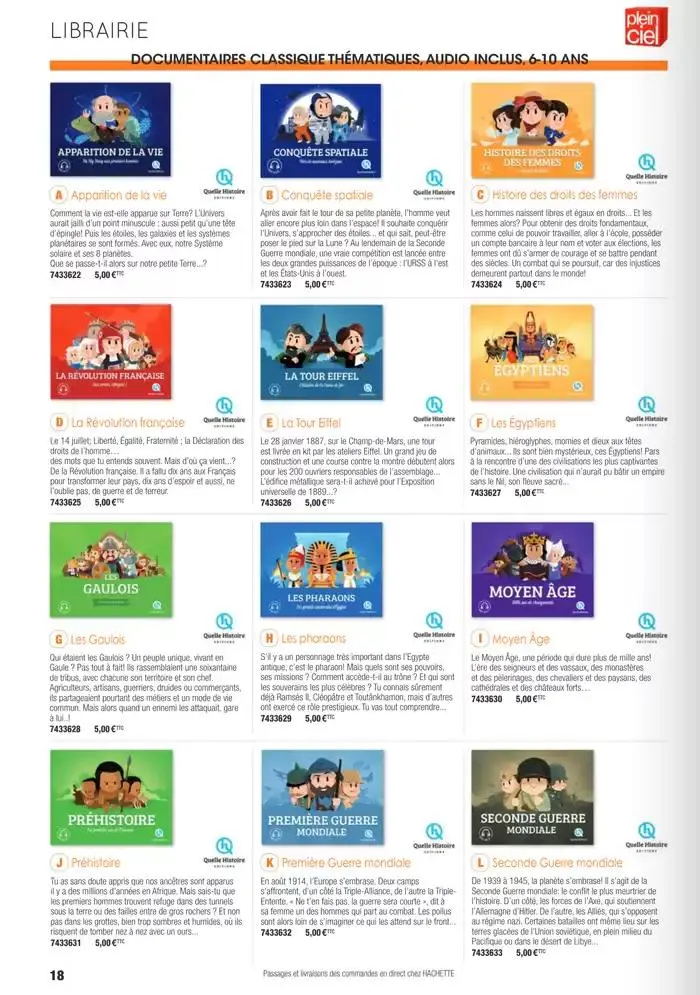 Écoles et loisirs 2025 du 1 janvier au 31 décembre 2025 - Catalogue page 18