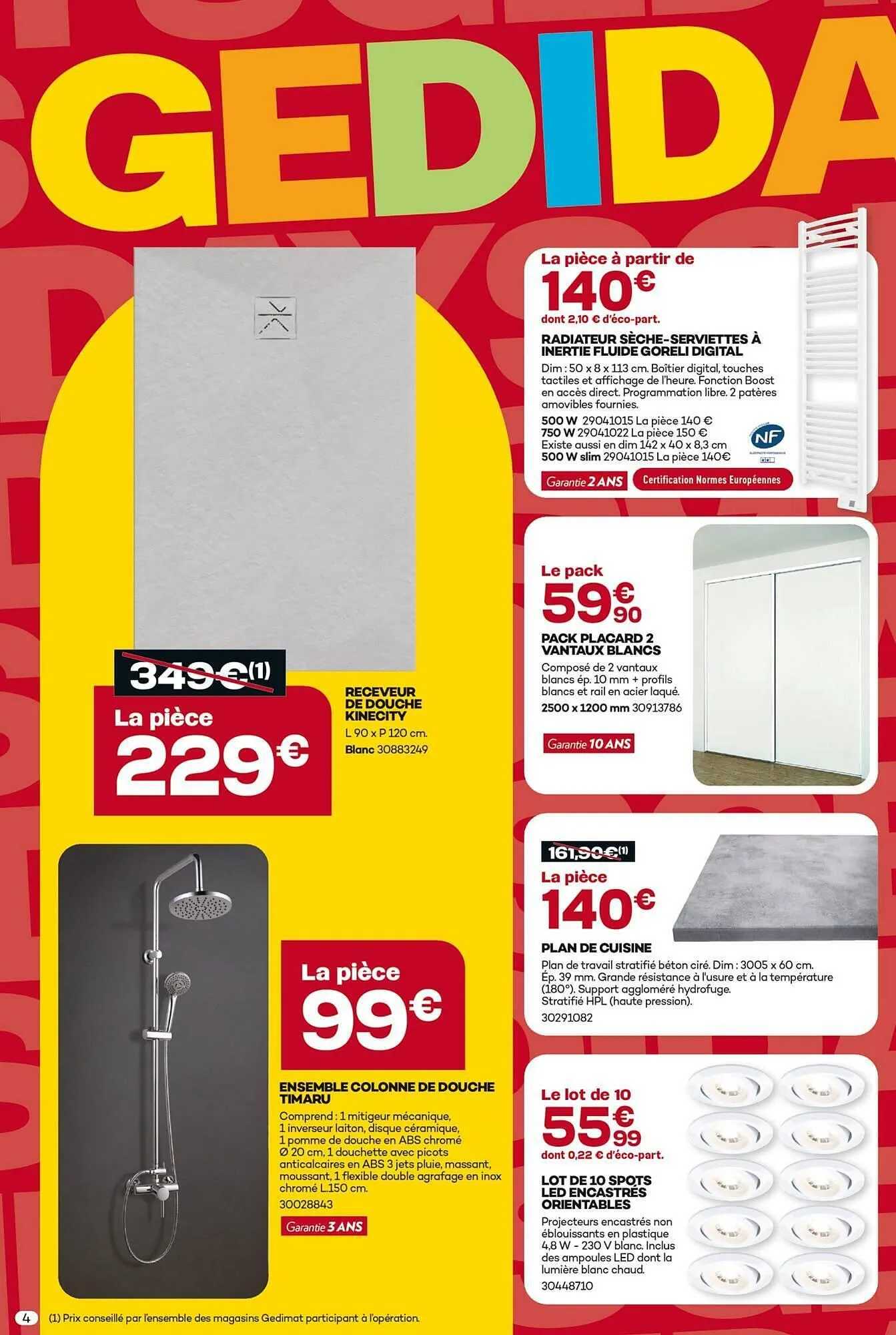 Catalogue Gedimat du 6 mai au 23 mai 2026 - Catalogue page 4