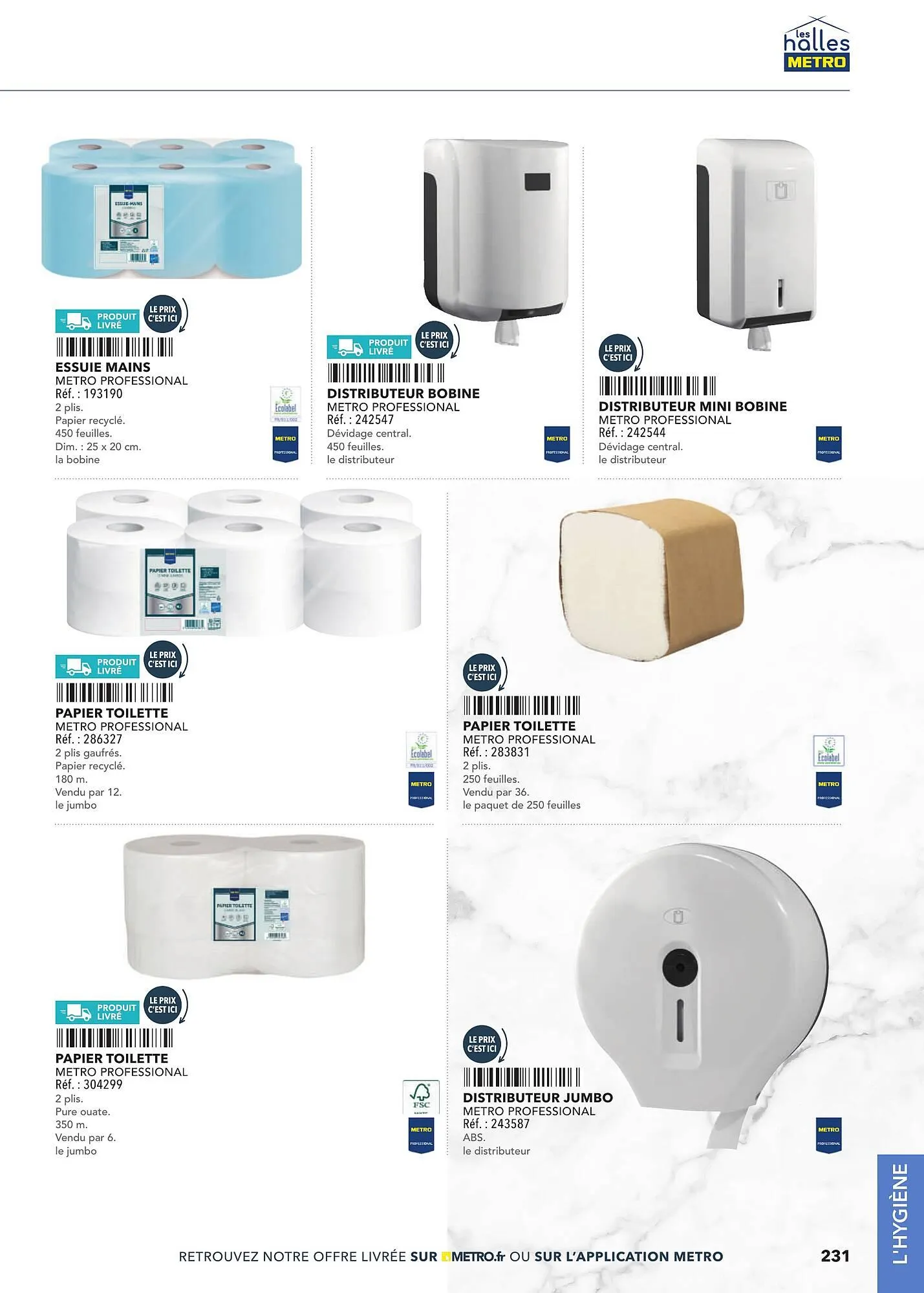 Catalogue METRO du 2 mars au 31 décembre 2025 - Catalogue page 231