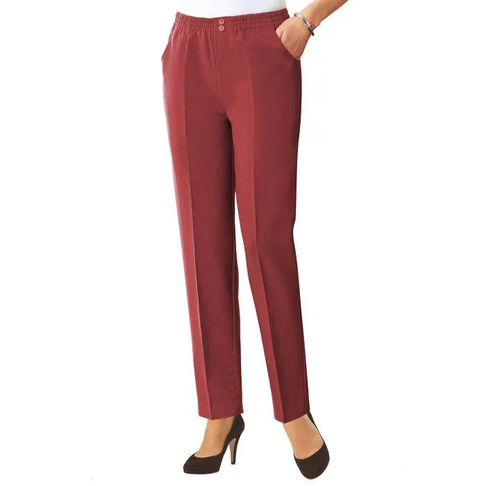 Pantalon droit élastiqué