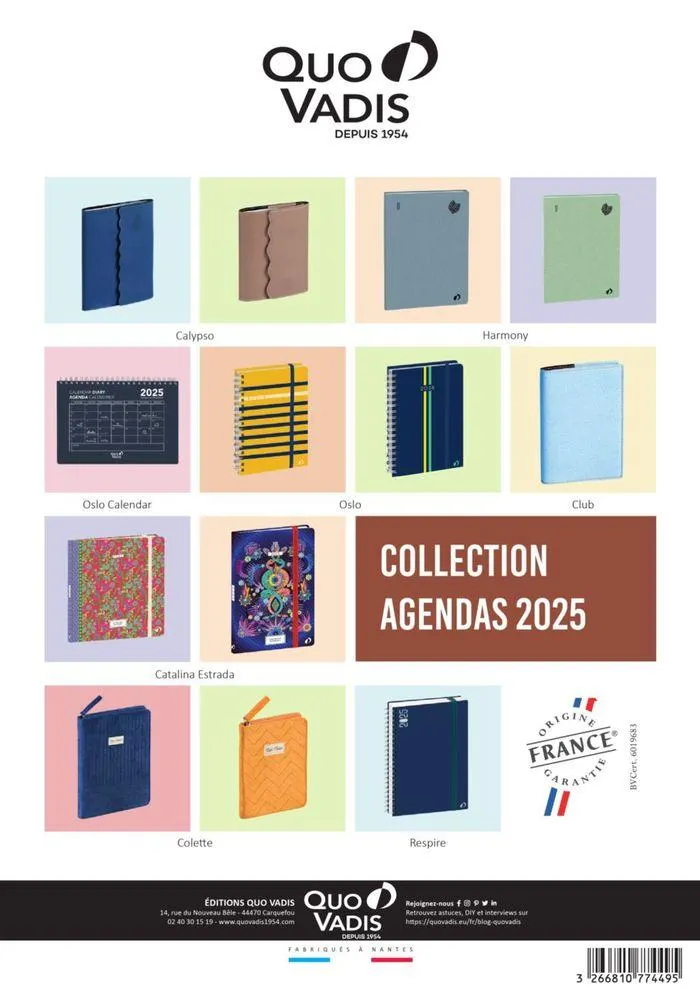 Les Agendas et Calendriers 2025 du 23 mai au 31 décembre 2025 - Catalogue page 44