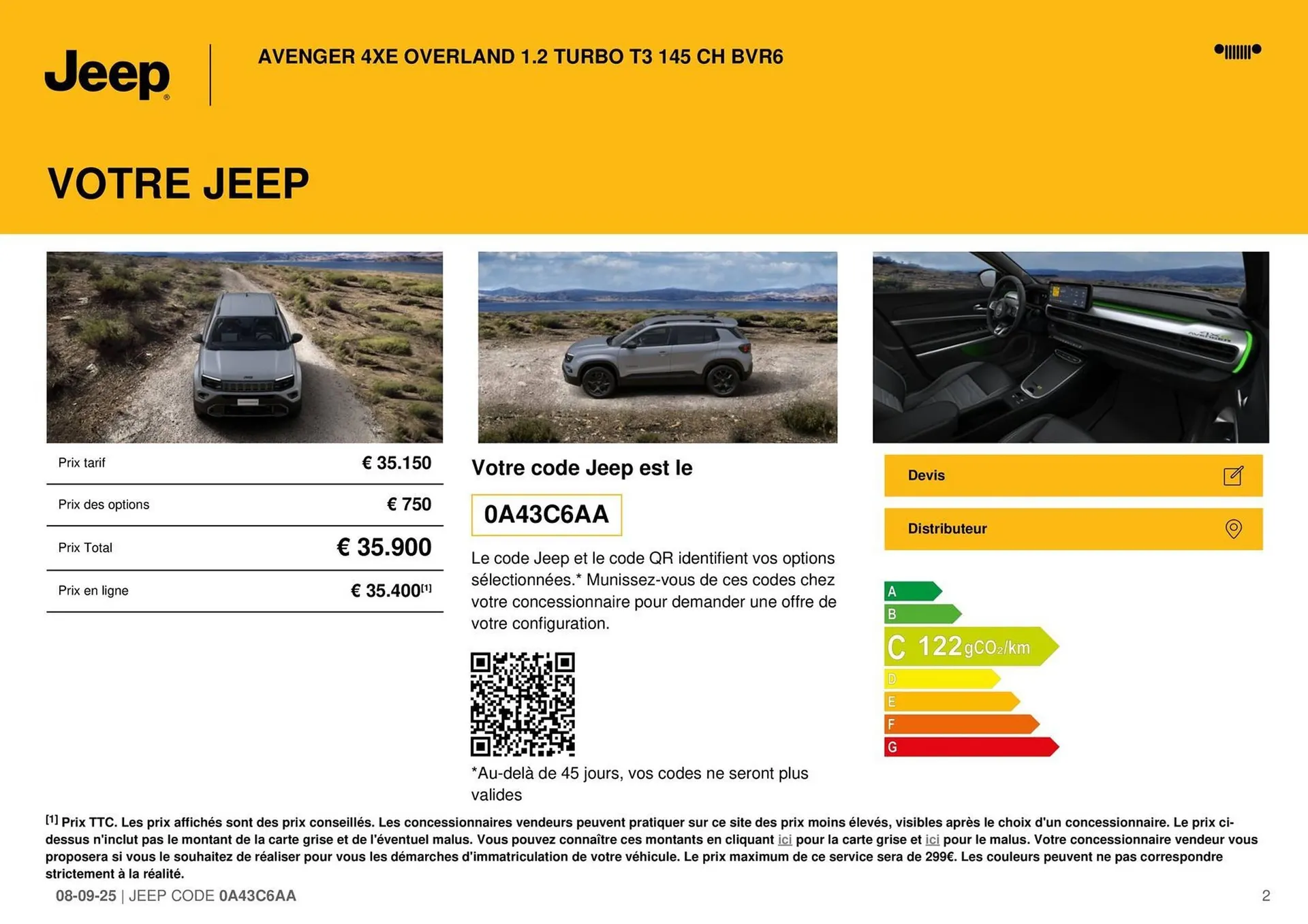 Catalogue Jeep du 8 septembre au 30 septembre 2026 - Catalogue page 2