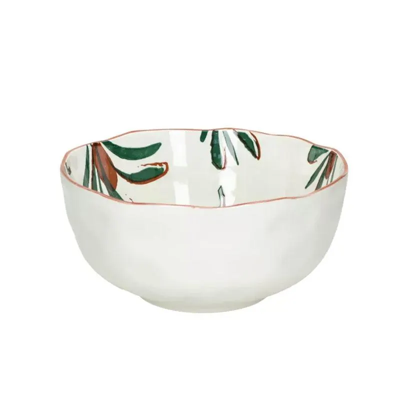 Saladier en porcelaine 24 cm vert Mykonos Pomax