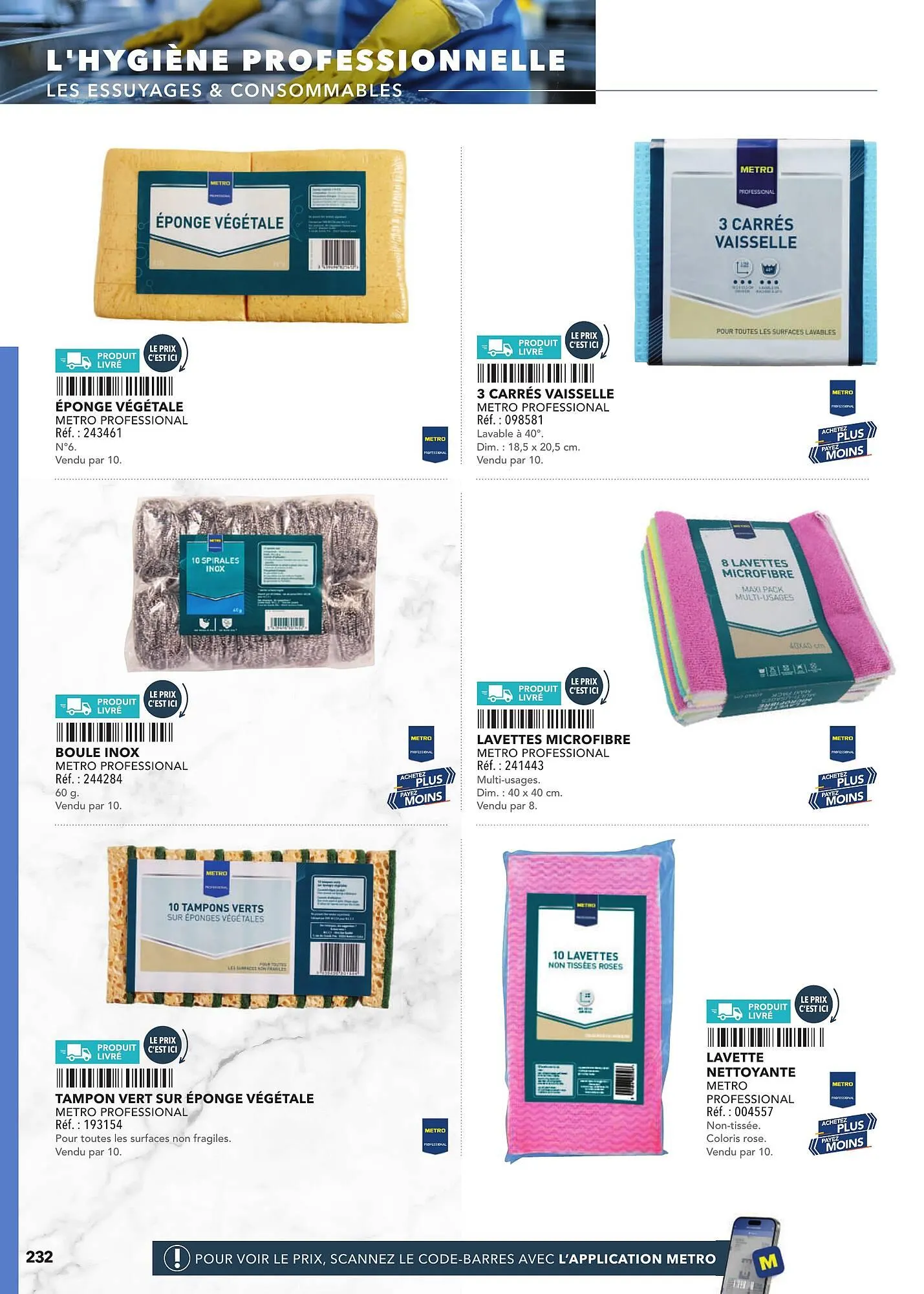 Catalogue METRO du 2 mars au 31 décembre 2025 - Catalogue page 232