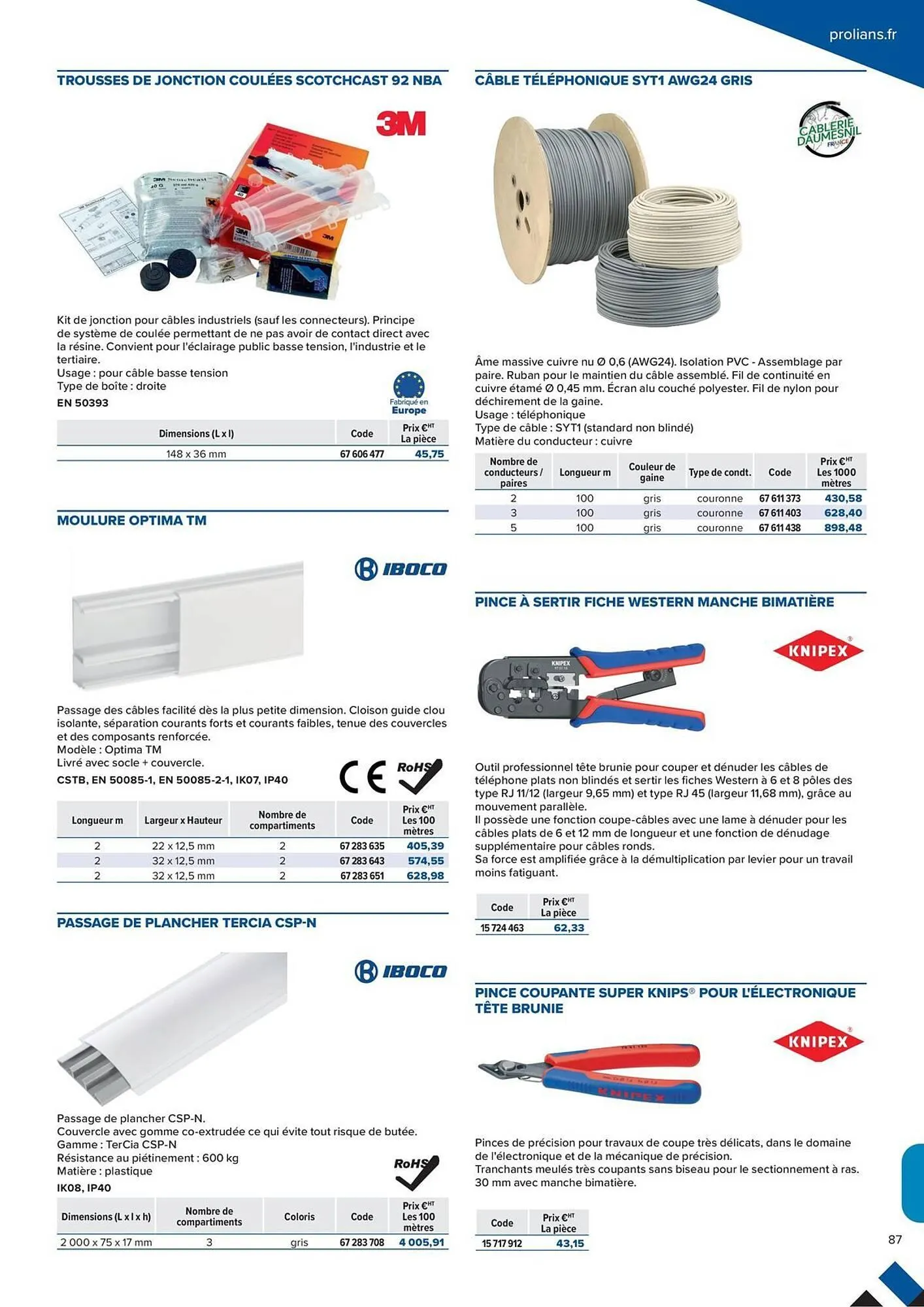 Catalogue Prolians du 2 octobre au 31 décembre 2025 - Catalogue page 87
