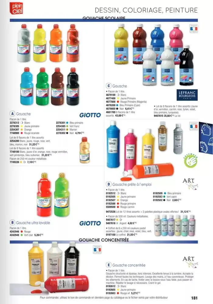 Écoles et loisirs 2025 du 1 janvier au 31 décembre 2025 - Catalogue page 181