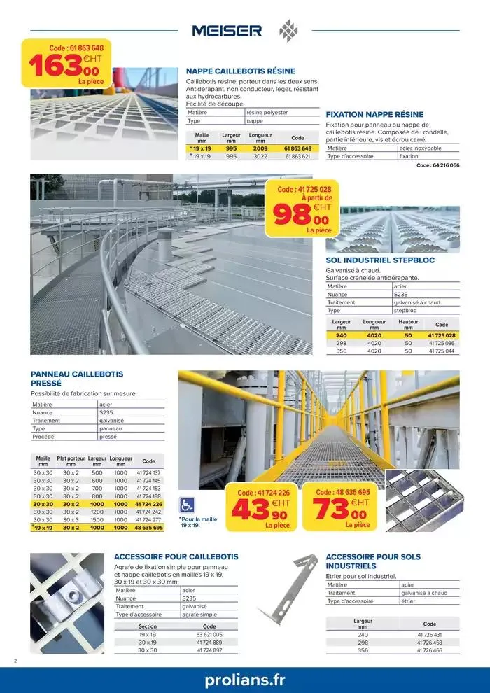 Opération Aciers Manufacturés du 4 mars au 31 mars 2025 - Catalogue page 2