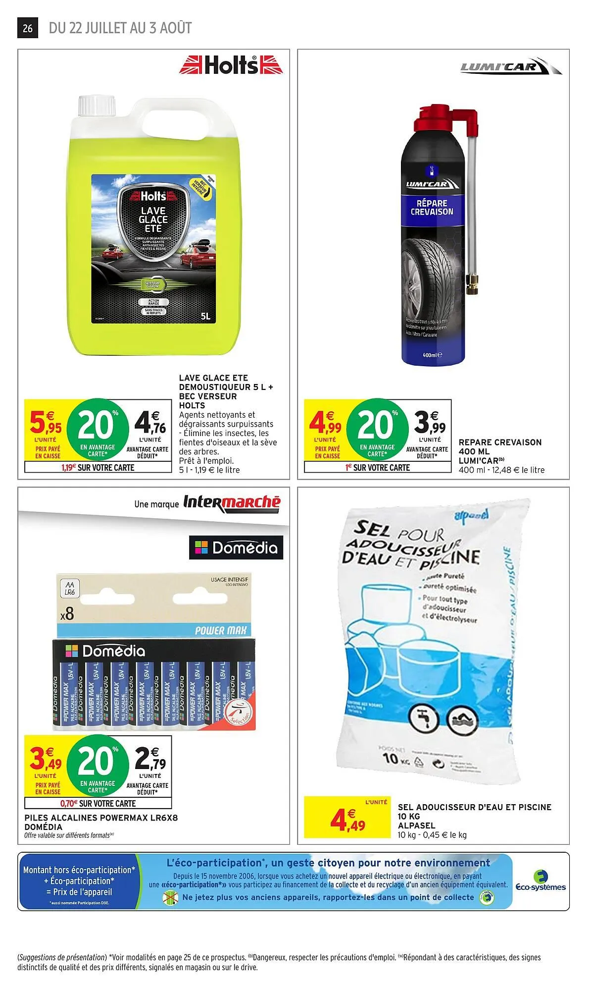 Catalogue Intermarché du 22 juillet au 3 août 2025 - Catalogue page 26