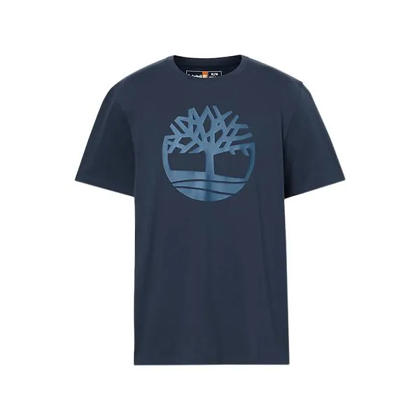Tee Shirt Timberland Ss Brand Reg - Bleu Sombre