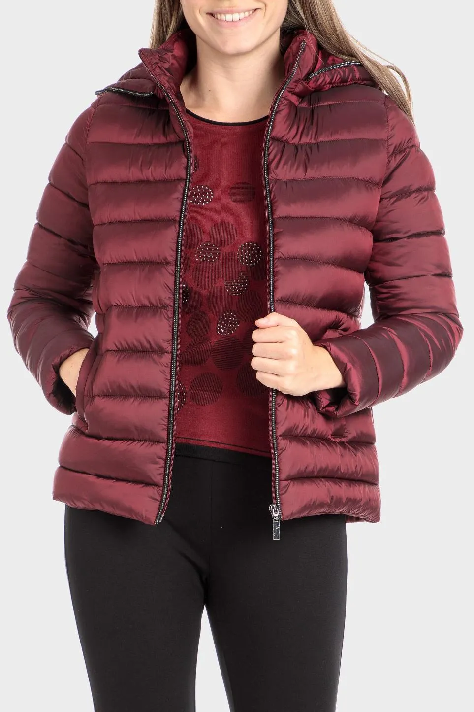 Parka courte capuche