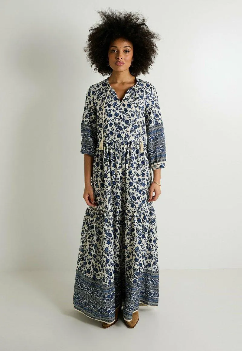 IMPRIMÉE - Robe longue - bleu