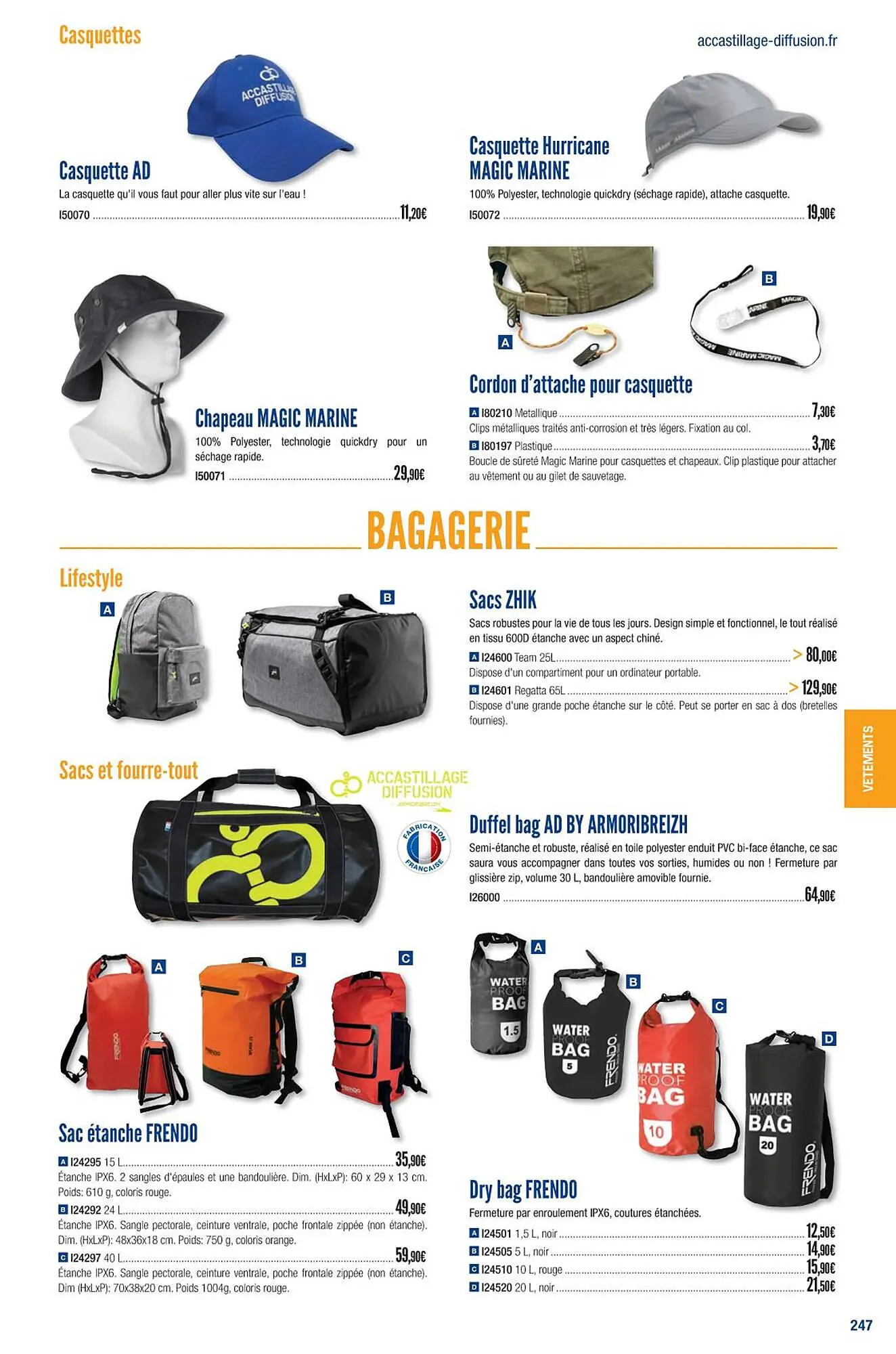 Catalogue Accastillage Diffusion du 1 mars au 31 décembre 2023 - Catalogue page 249