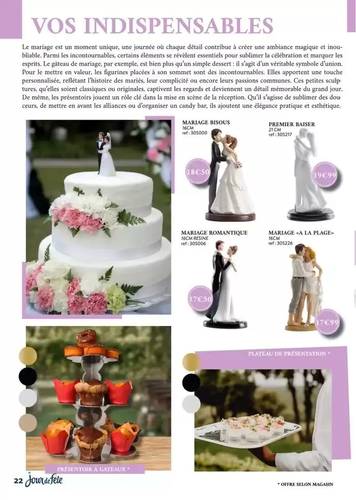 Magazine Mariage 2025 du 10 mars au 30 juin 2025 - Catalogue page 22