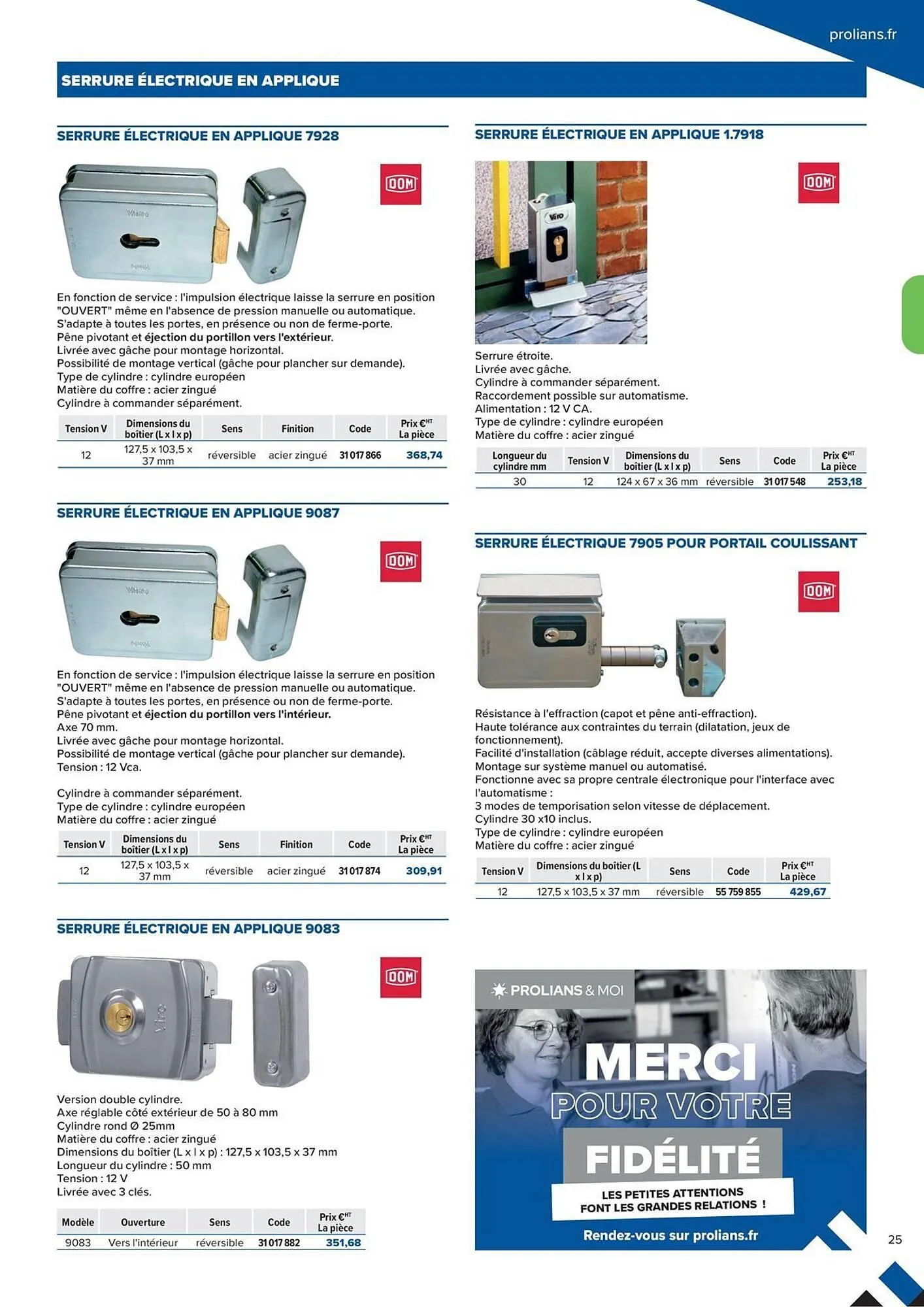 Catalogue Prolians du 2 octobre au 31 décembre 2025 - Catalogue page 25