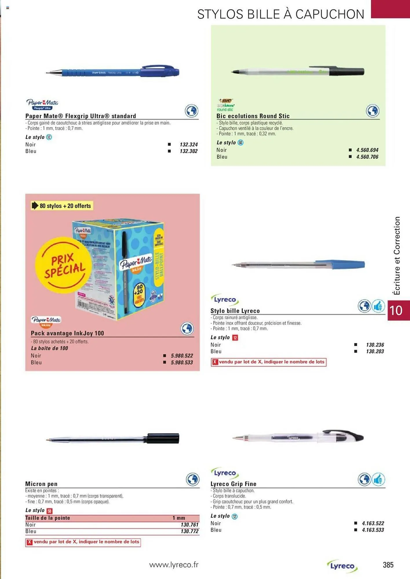 Catalogue Lyreco du 15 mai au 31 décembre 2023 - Catalogue page 385