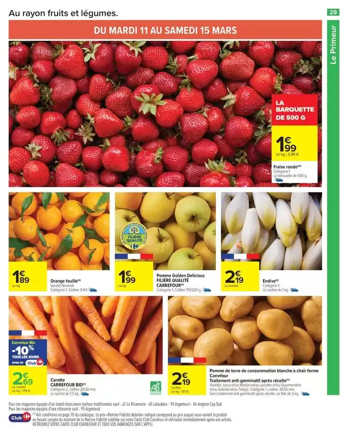 LES JOURS MEILLEURS AVEC LES PRODUITS CARREFOUR du 11 mars au 24 mars 2025 - Catalogue page 31