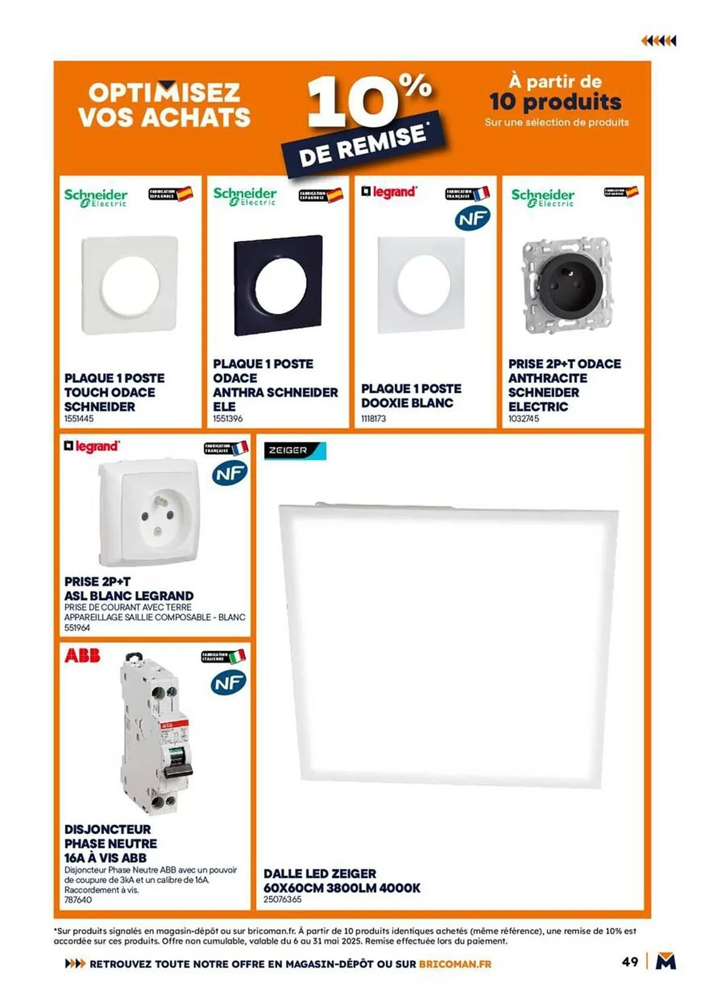 Catalogue Bricoman du 12 mai au 31 mai 2025 - Catalogue page 49