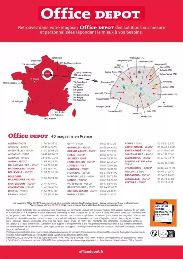Catalogue Services Imprimerie 2025 du 16 avril au 31 décembre 2025 - Catalogue page 32
