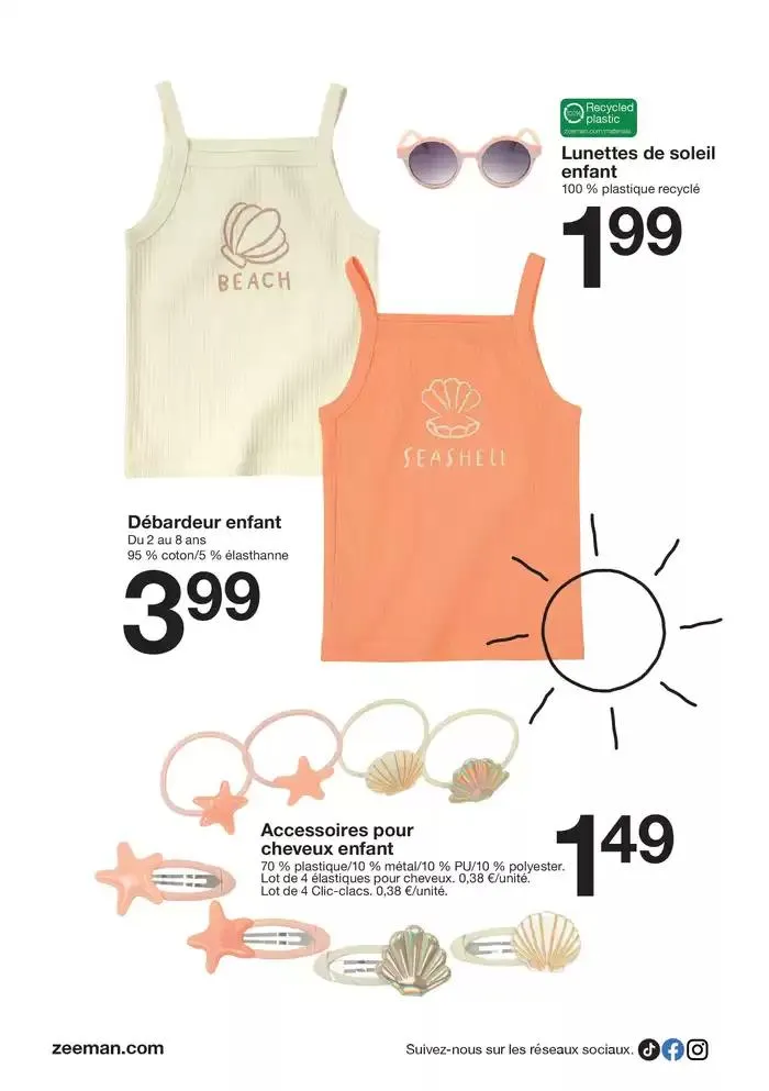 Cette semaine : soleil, sable, mer et coquillages du 2 mai au 9 mai 2025 - Catalogue page 8