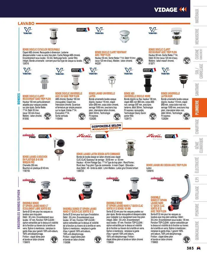 Guide produits 2024 du 15 mars au 31 décembre 2024 - Catalogue page 383