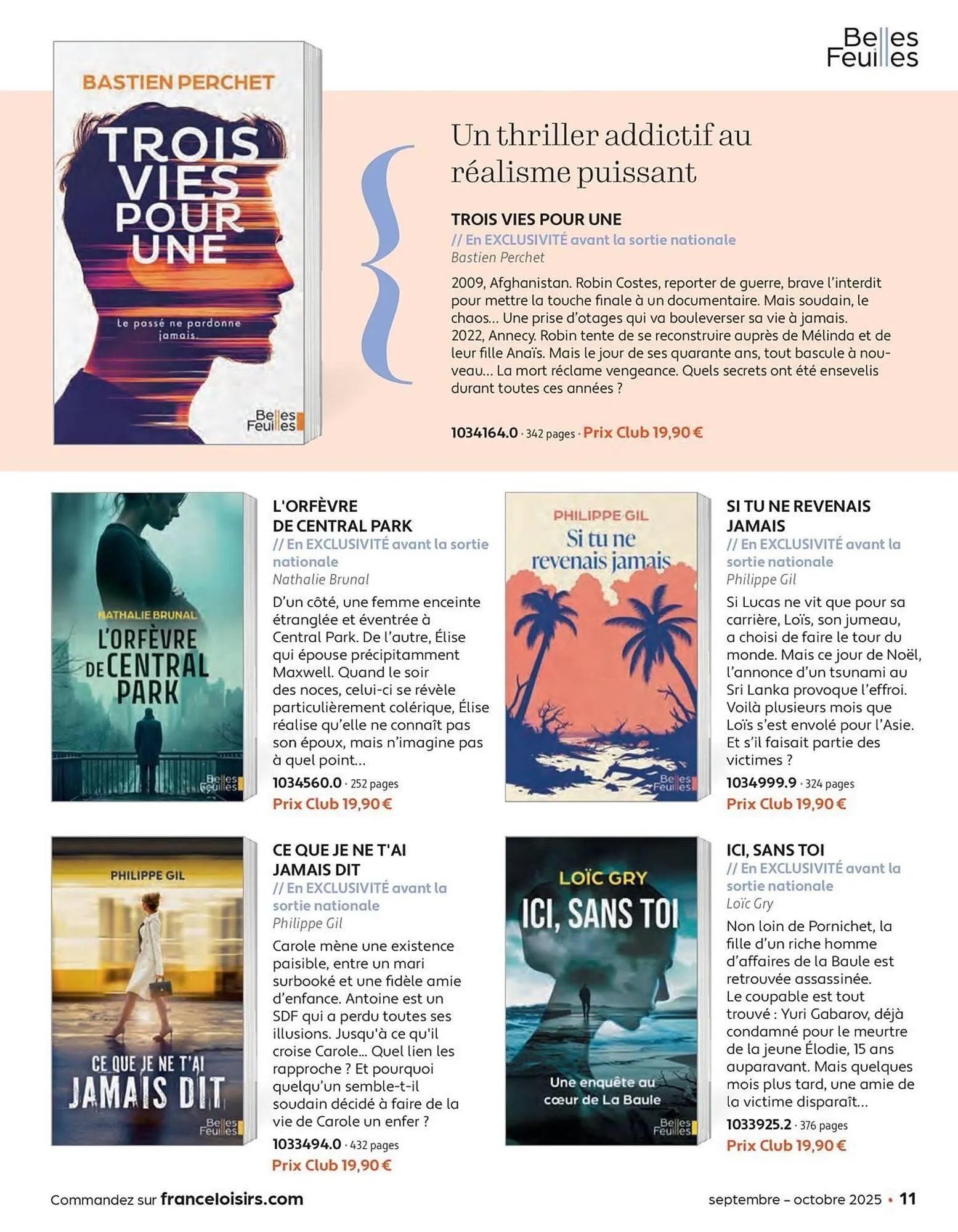 Catalogue France Loisirs du 1 septembre au 31 octobre 2025 - Catalogue page 11