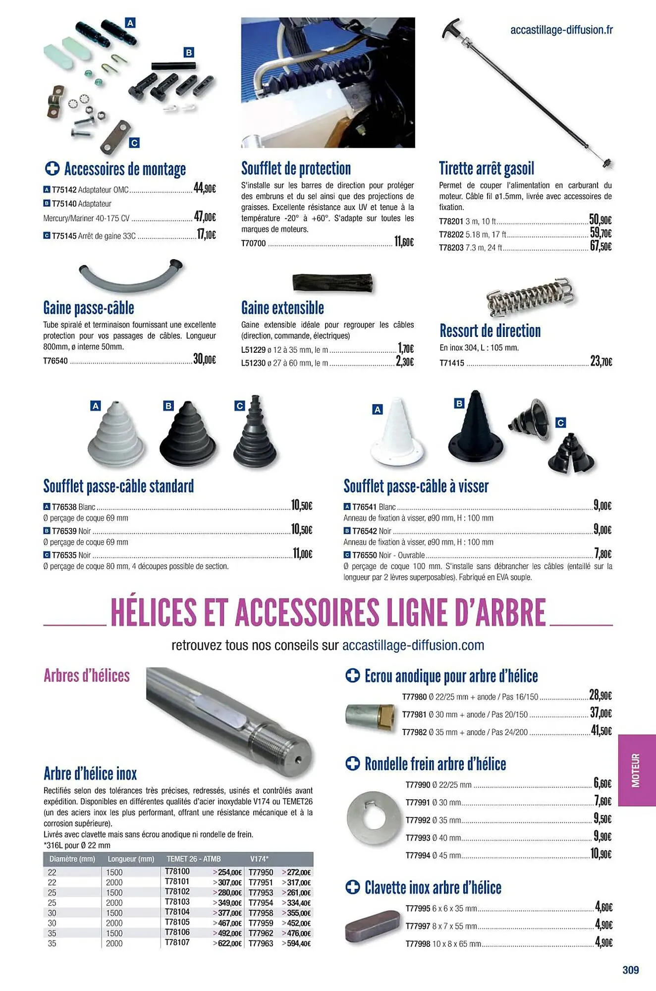 Catalogue Accastillage Diffusion du 1 mars au 31 décembre 2023 - Catalogue page 311