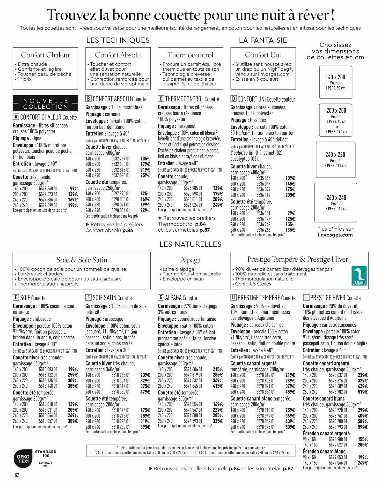 Catalogue Linvosges du 26 juillet au 29 juillet 2023 - Catalogue page 84