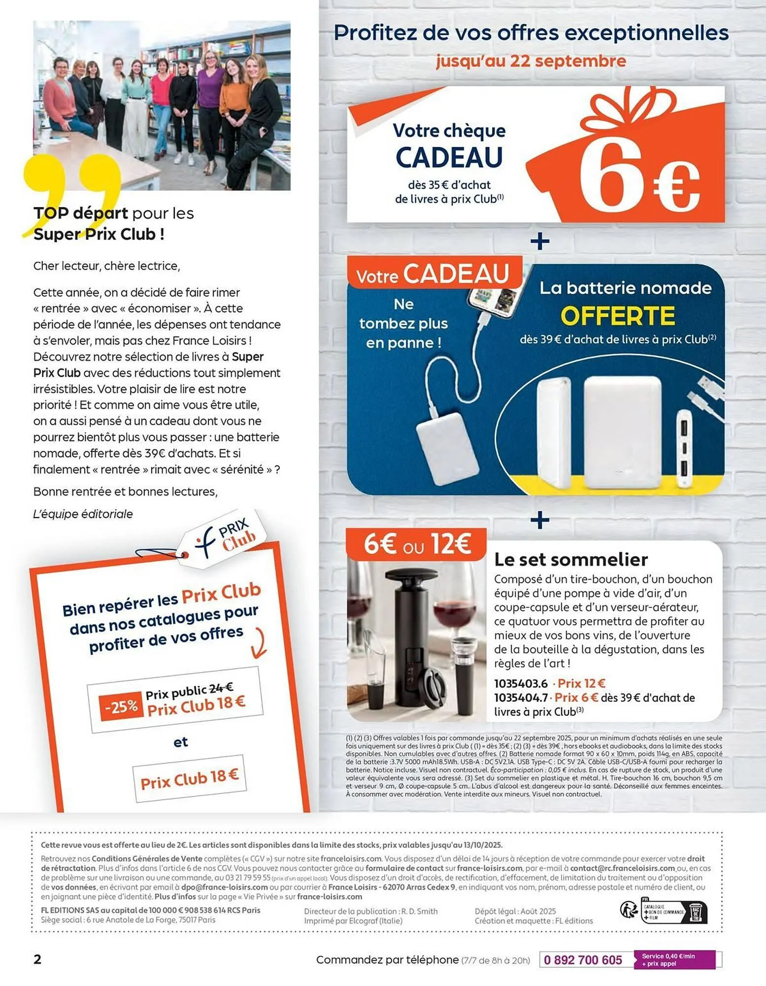 Catalogue France Loisirs du 1 septembre au 31 octobre 2025 - Catalogue page 2