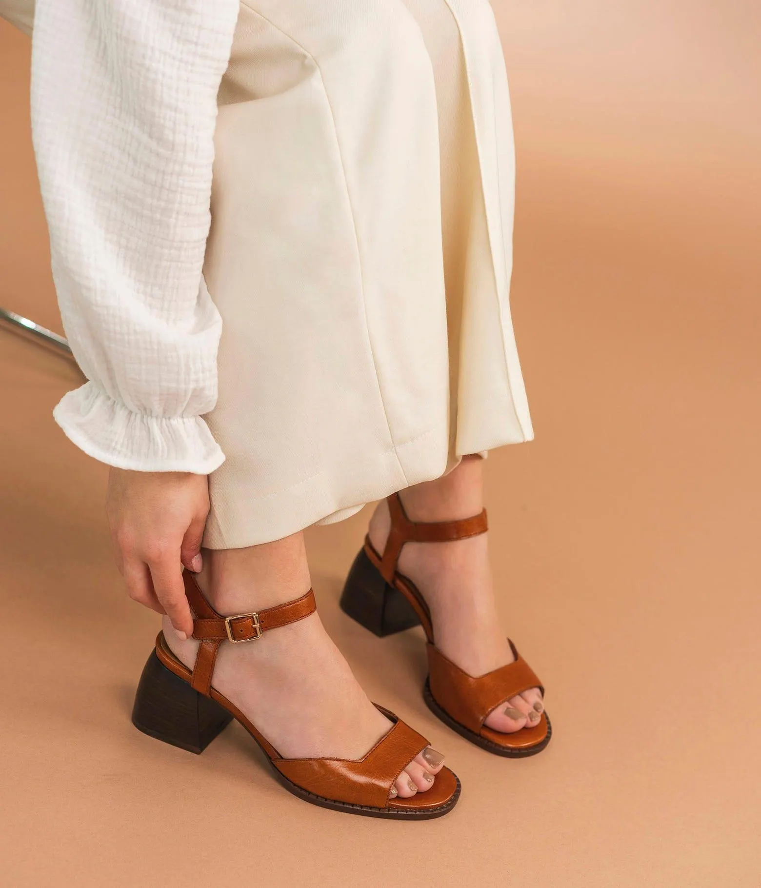 SANDALE HANSEL COGNAC