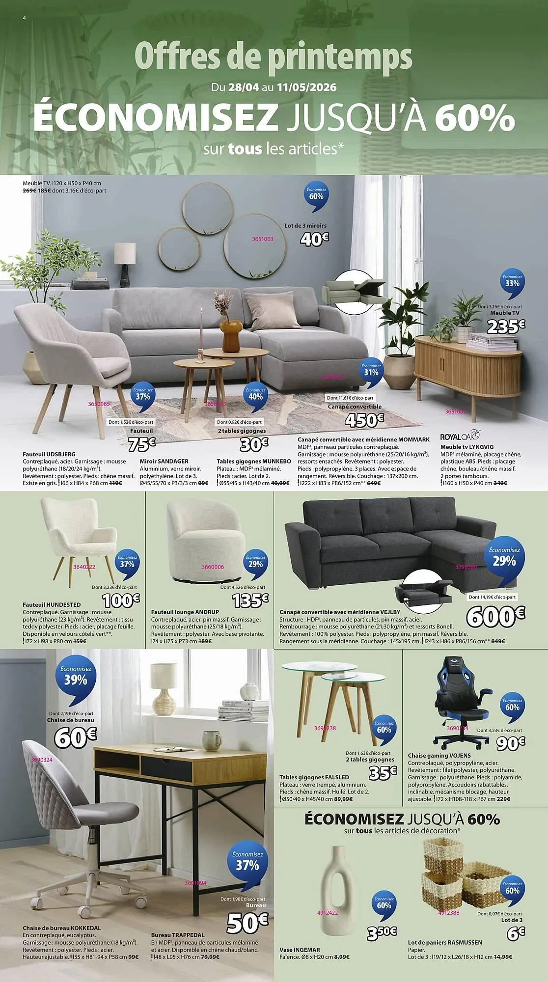 Catalogue JYSK du 28 avril au 11 mai 2026 - Catalogue page 4