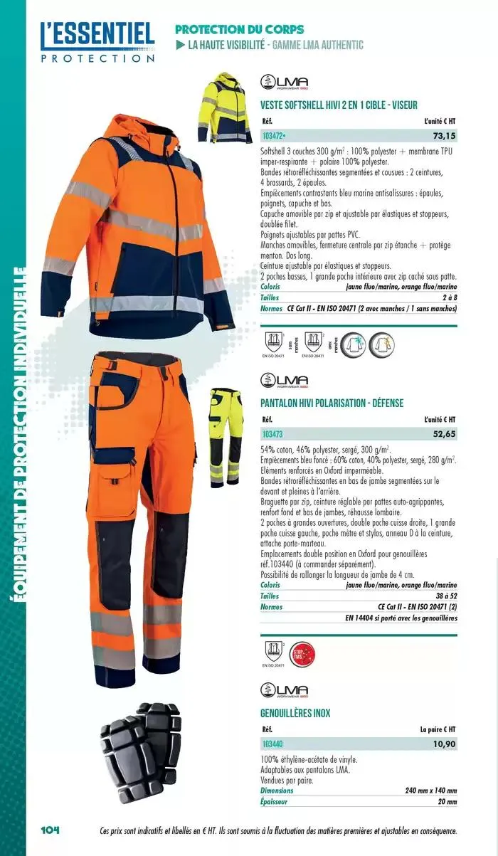 Essentiel Protection 2025 tarifé du 3 mars au 31 décembre 2025 - Catalogue page 106