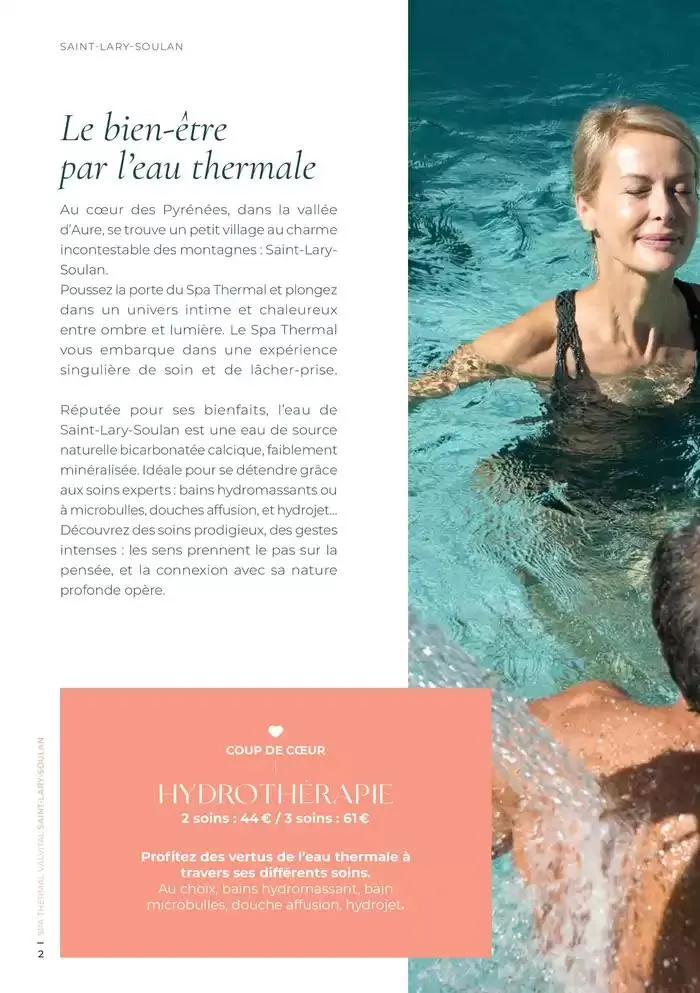Carte Spa Saint-Lary-Soulan 2025 du 9 décembre au 31 décembre 2025 - Catalogue page 2