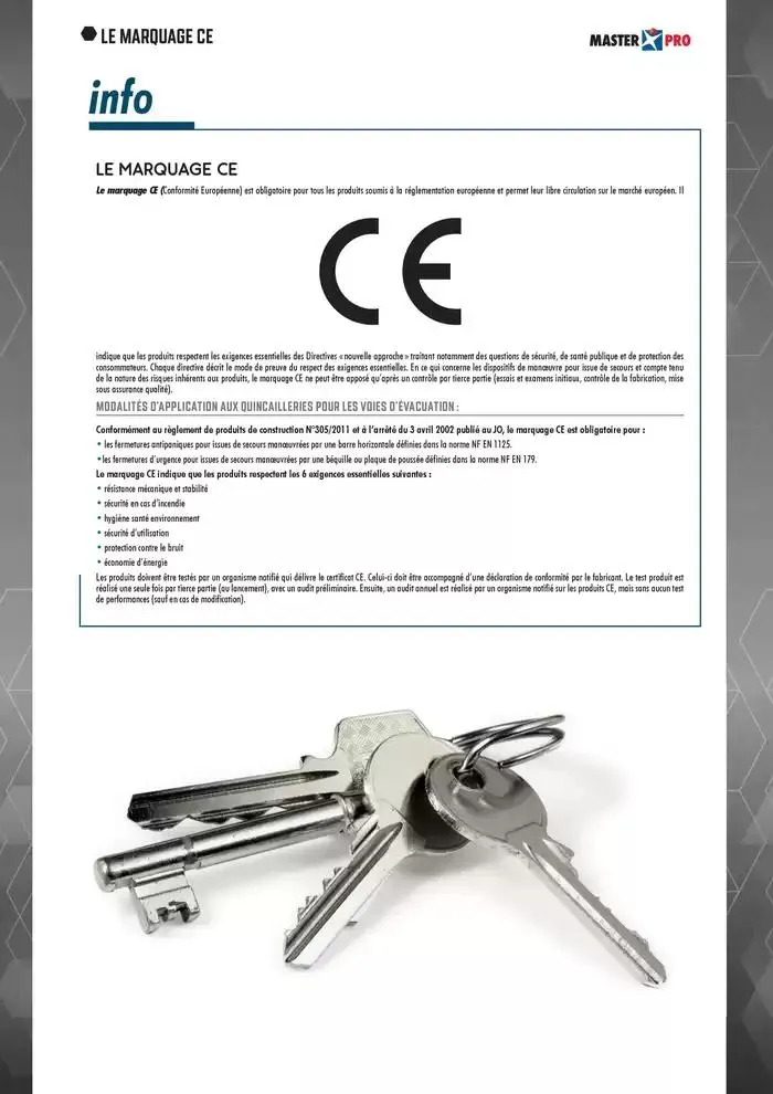 Guide Quincaillerie Serrurerie 2025 - 2026 du 1 avril au 1 avril 2026 - Catalogue page 7