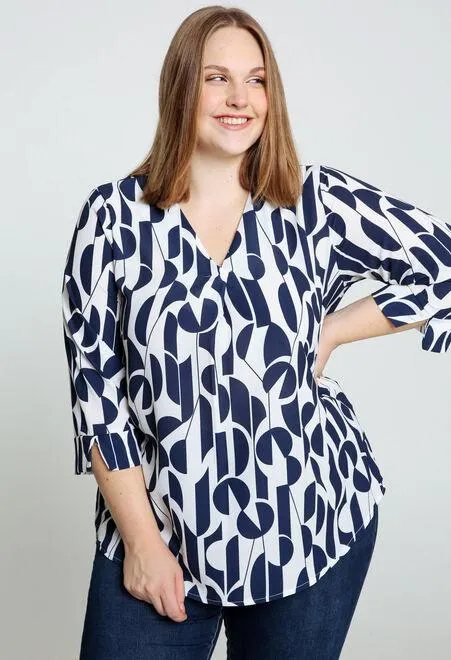 Blouse ample bicolore