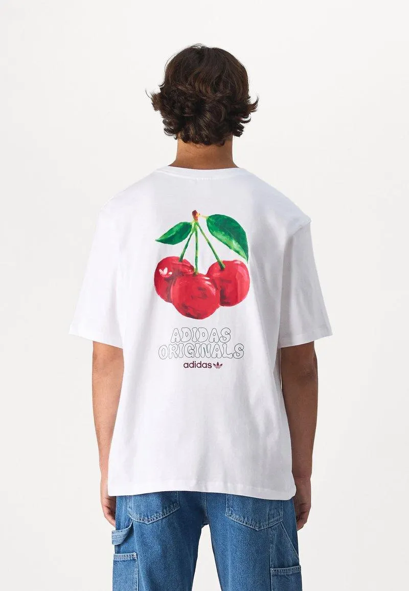 CHERRY TEE UNISEX - T-shirt imprimé - white
