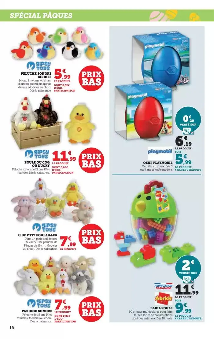 Spécial Pâques du 8 avril au 21 avril 2025 - Catalogue page 16